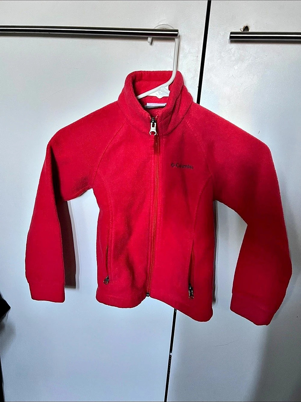 Kid Columbia Steens Mountain Red Fleece Jacket Size XS (6/7)